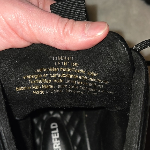 Karl Lagerfeld Black Ankle Boots Size 11 - Picture 7 of 10